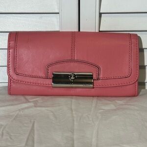 Coach Kristin Pink Leather Wallet